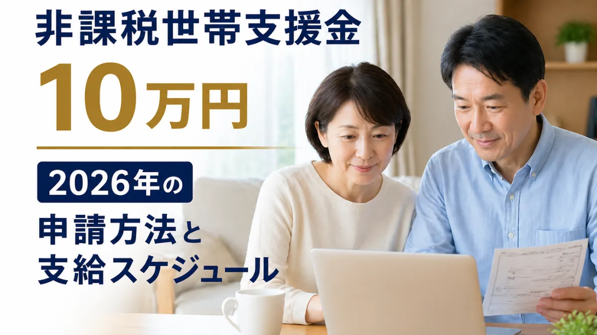 非課税世帯支援金10万円｜2026年の申請方法と支給スケジュール